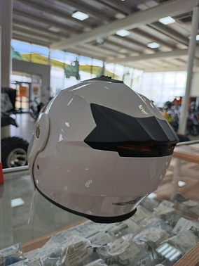 Шлем модуляр HETOSHI X-202 (светополоса,USB-кабель,встр.батарея) цв. Белый р. M