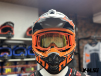 Шлем кроссовый HETOSHI OF836 EXOSS CROSS PRO MX289 цв.Серо-оранжево-черный Матовый р.XXL