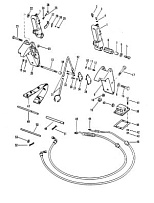 Цилиндры и гидравлические шланги 2-Х ТАКТНОГО ПЛМ MERCURY 50EO Серийный номер от 7208333 до 0A721307