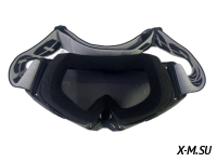 Очки мотокросс 100% XD3-4 коробка цв. оправы Черный цв. стекла Затемненный