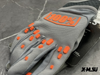 Перчатки взрослые 100% XD2-11 цв. Серо-оранжевый р. L